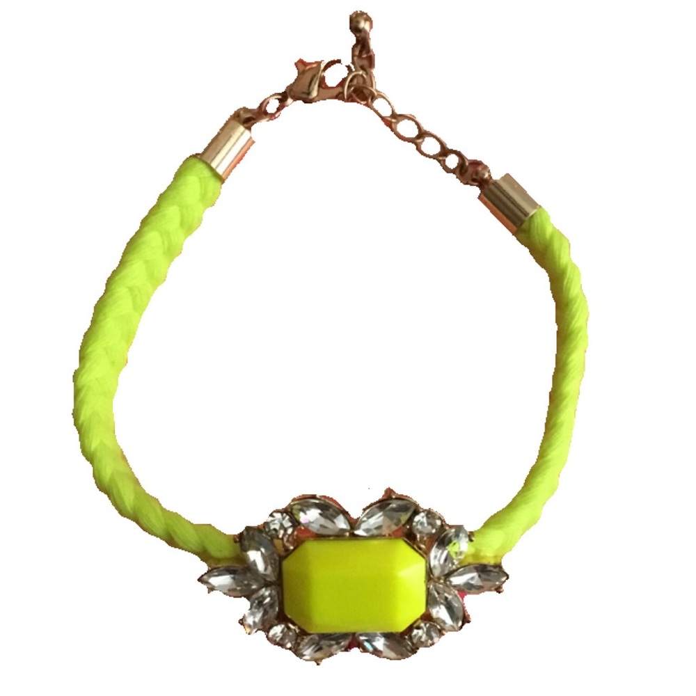 NWOT Yellow Bracelet with adjustable sizing